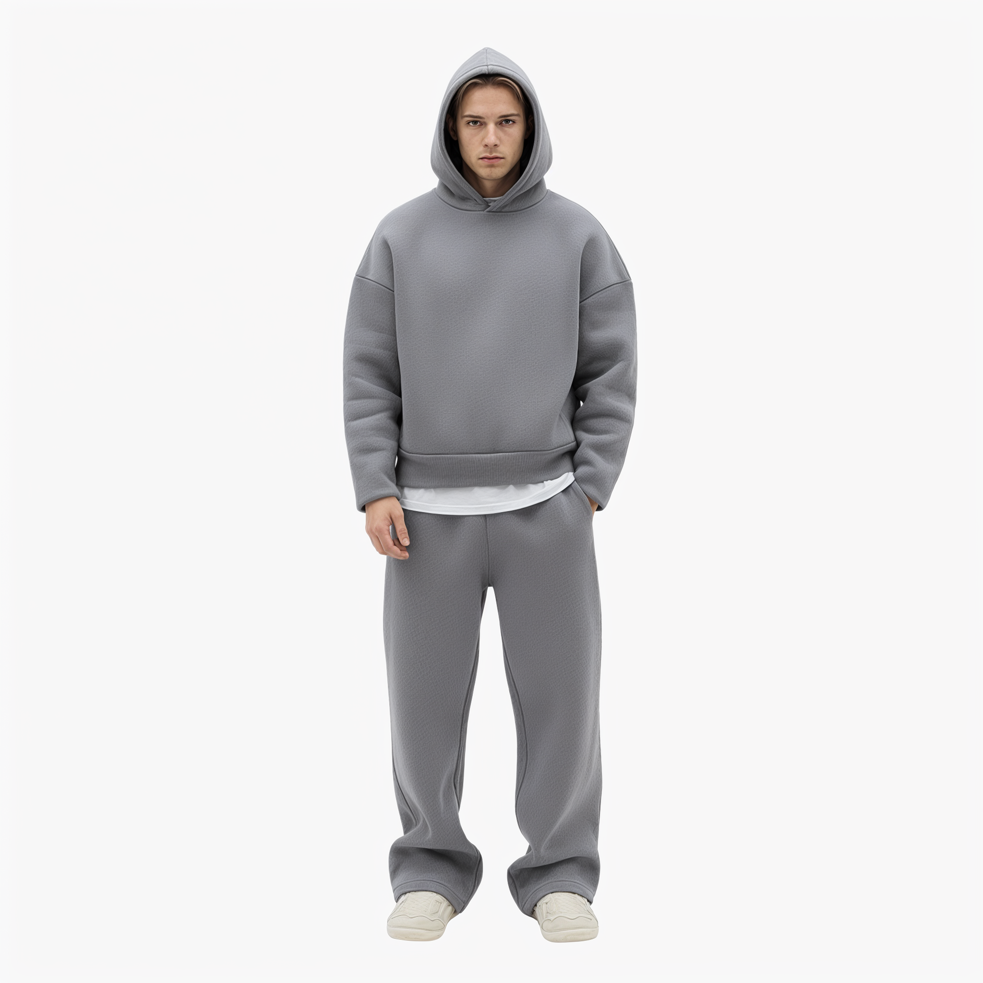 Ultimate Comfort Oversize Cotton Tracksuit Set: URBX Urban Core Hoodie & Pants
