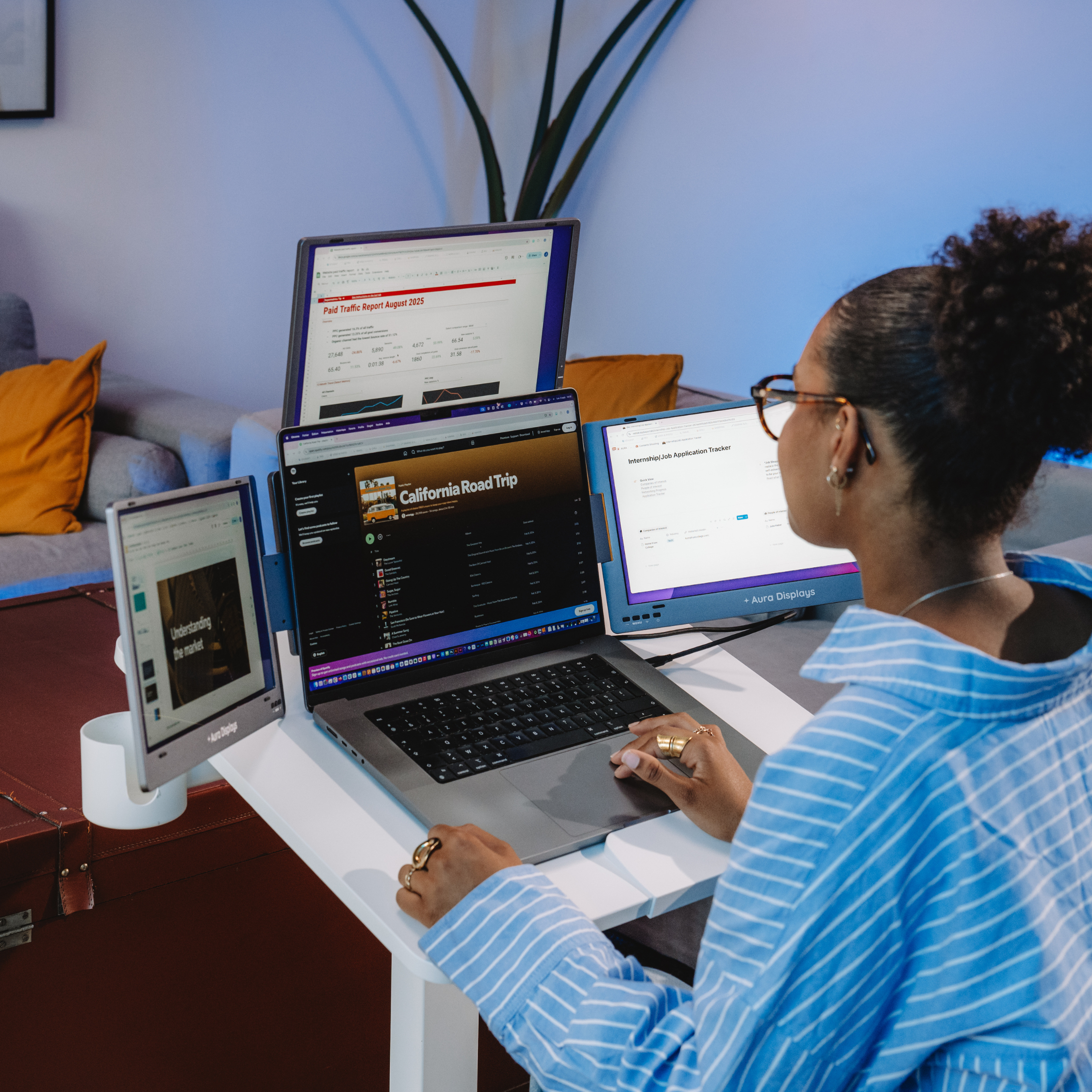 Aura Triple Boost Pro Gen 2: USB-C Portable 14-inch Full HD Monitor