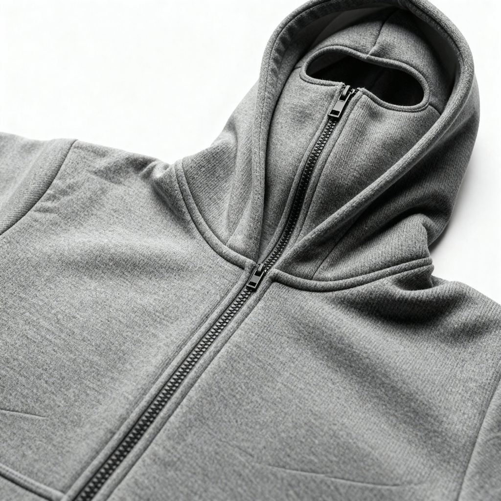 URBX® Apex Urban Casual Hoodie: Soft-Touch, Windproof, Ninja Mask Hood