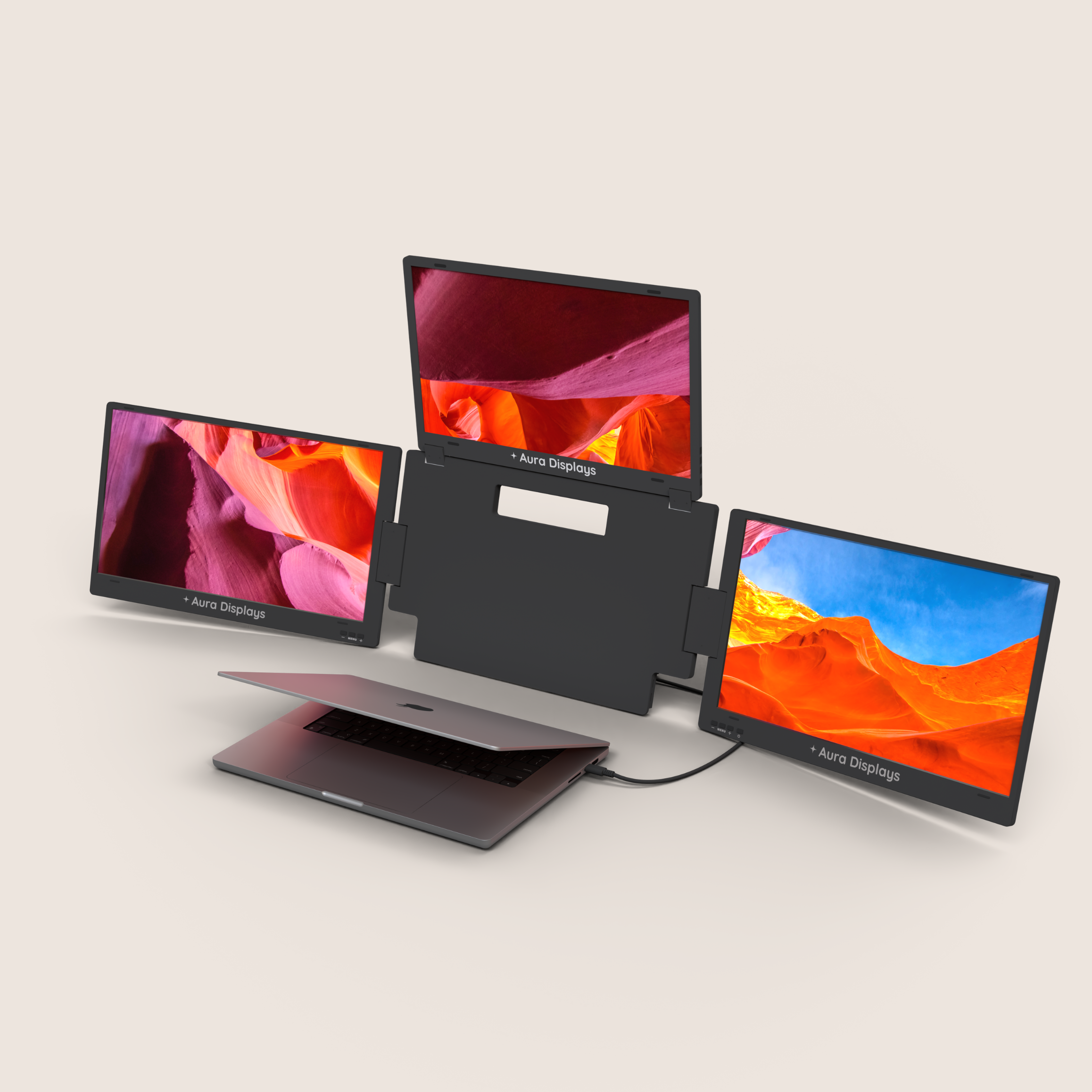 Aura Triple Boost Pro Gen 2: USB-C Portable 14-inch Full HD Monitor