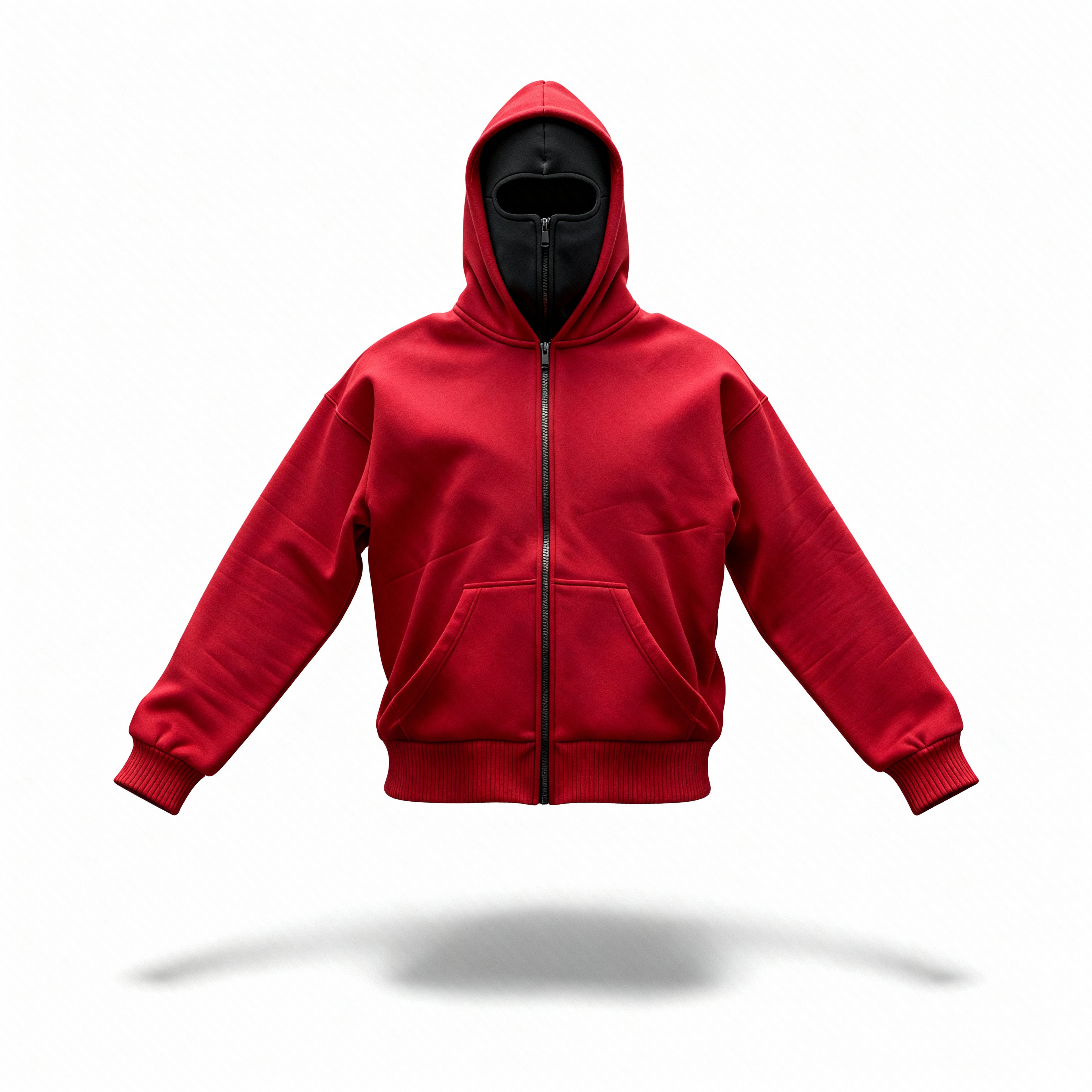 Urbx Apex Oversize Hoodie: Soft-Touch, Windproof, Ninja Mask Hood, YKK Zipper
