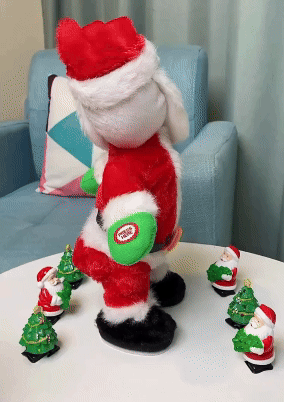 Animated Musical Climbing Santa Claus Decoration for Festive Christmas Holiday Fun