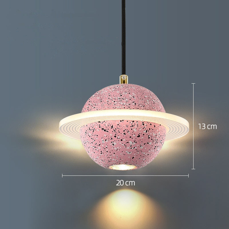 Saturn Planet Chandelier