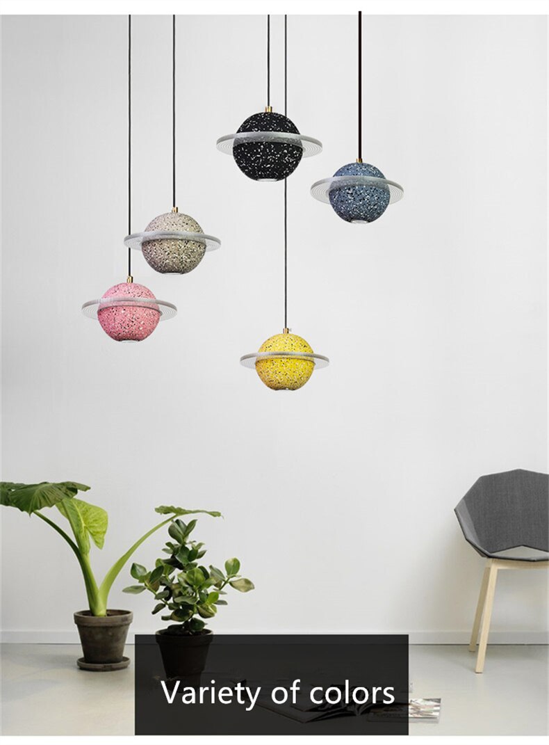 Saturn Planet Chandelier