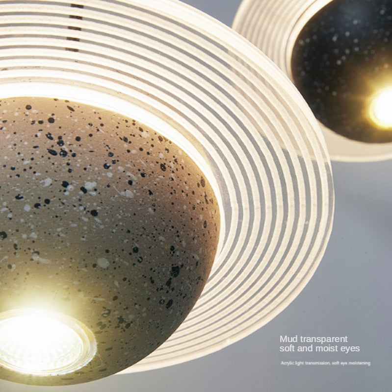 Saturn Planet Chandelier