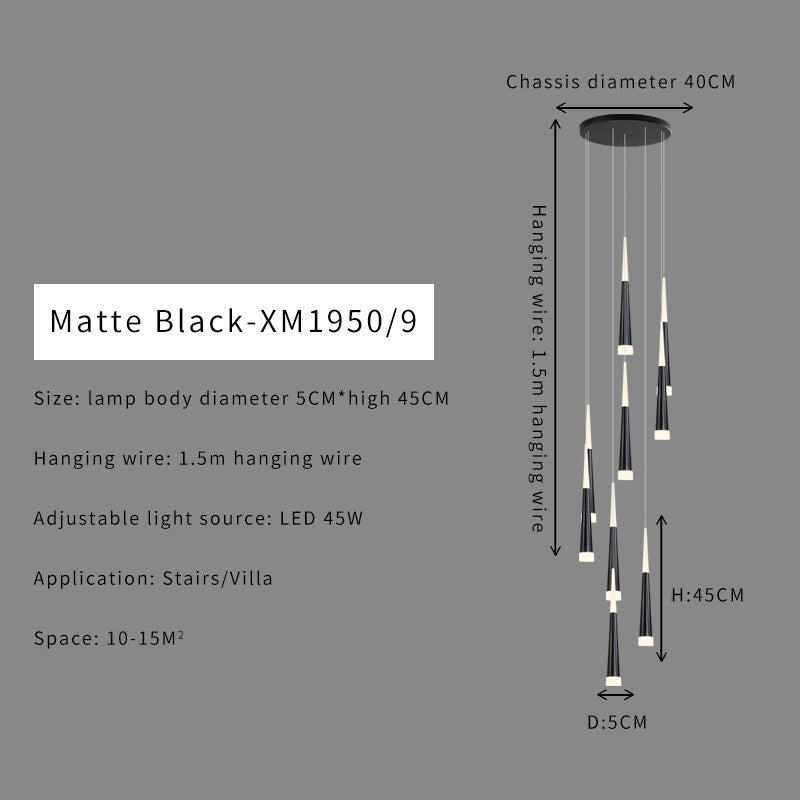 Stair Hallway Led Nordic Chandelier on Sale