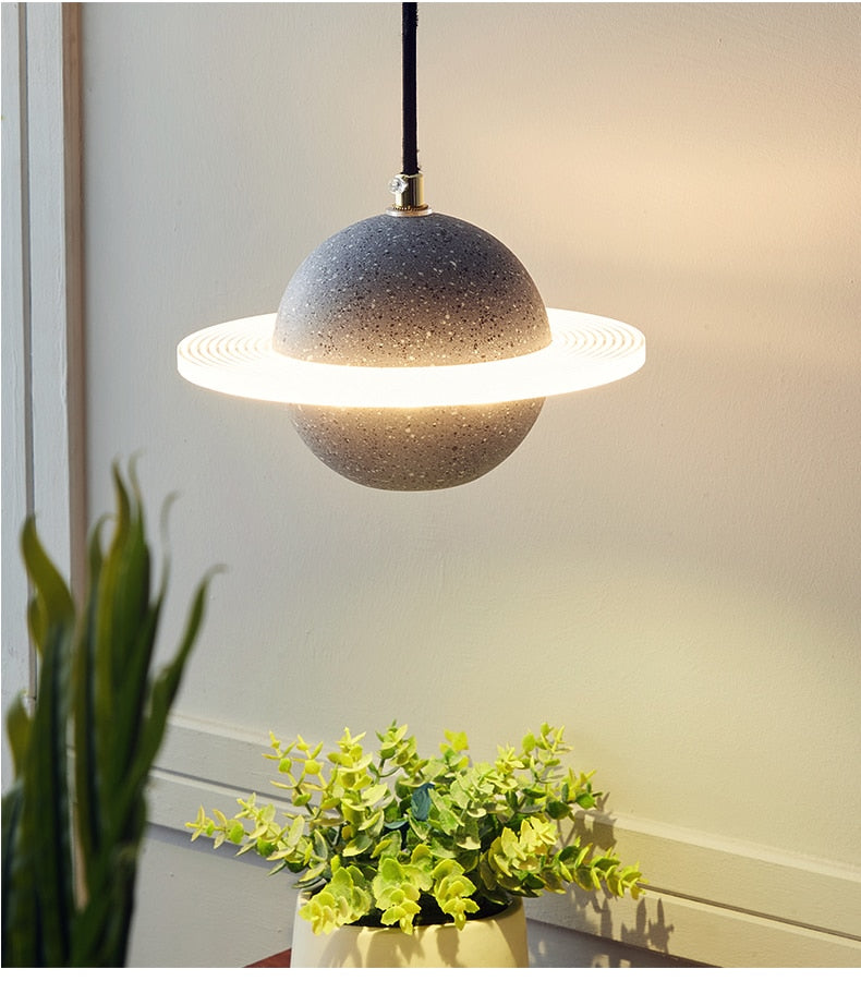 Saturn Planet Chandelier