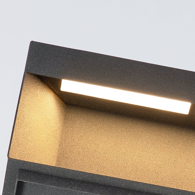 Solar LED Garden Light Outdoor Column Head Light Waterproof Street Light Fence Cap