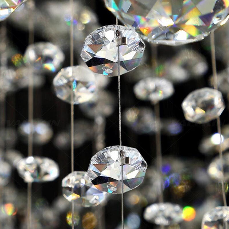 Long Double Staircase Modern Chandelier