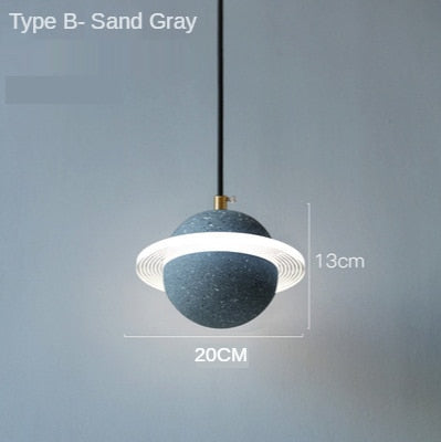 Saturn Planet Chandelier