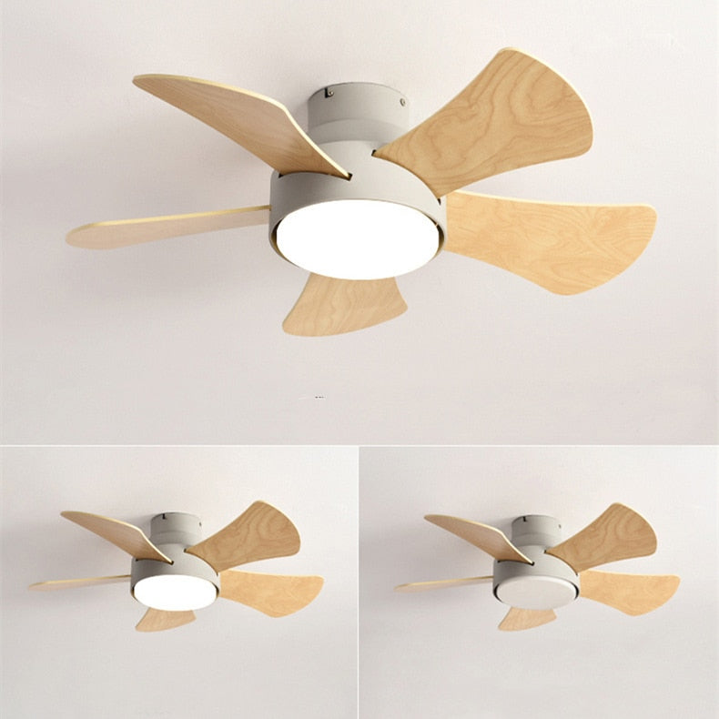 Silent Fan Ceiling Lamp - Loft Fan With LED Light and Remote