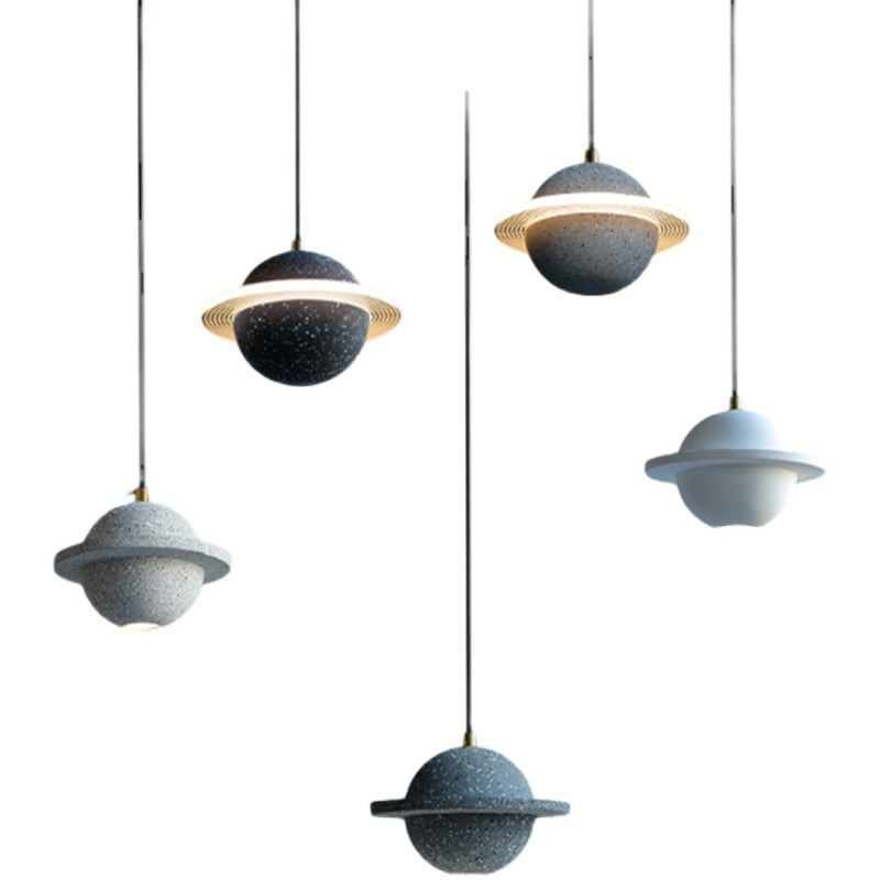 Saturn Planet Chandelier