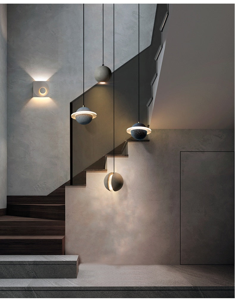 Saturn Planet Chandelier