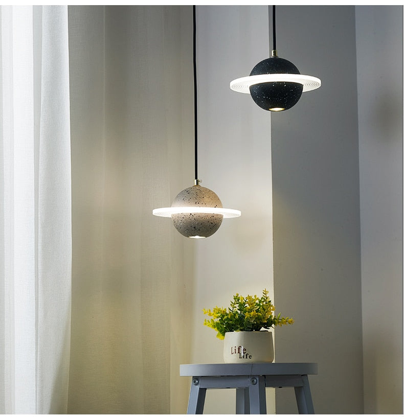 Saturn Planet Chandelier