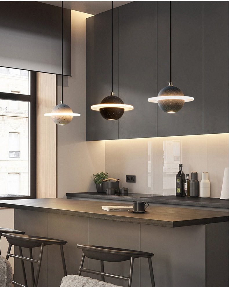 Saturn Planet Chandelier