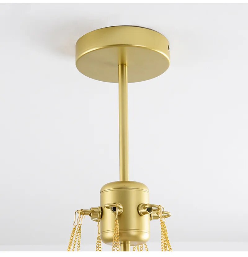 Bubble Glass Chandelier Frosted Glass