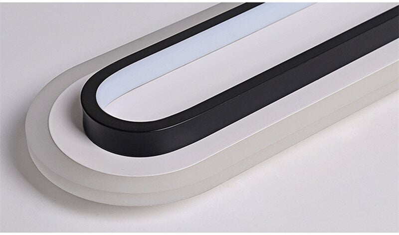 Corridor Flush Mount Ceiling Light Rectangular 2 Colour