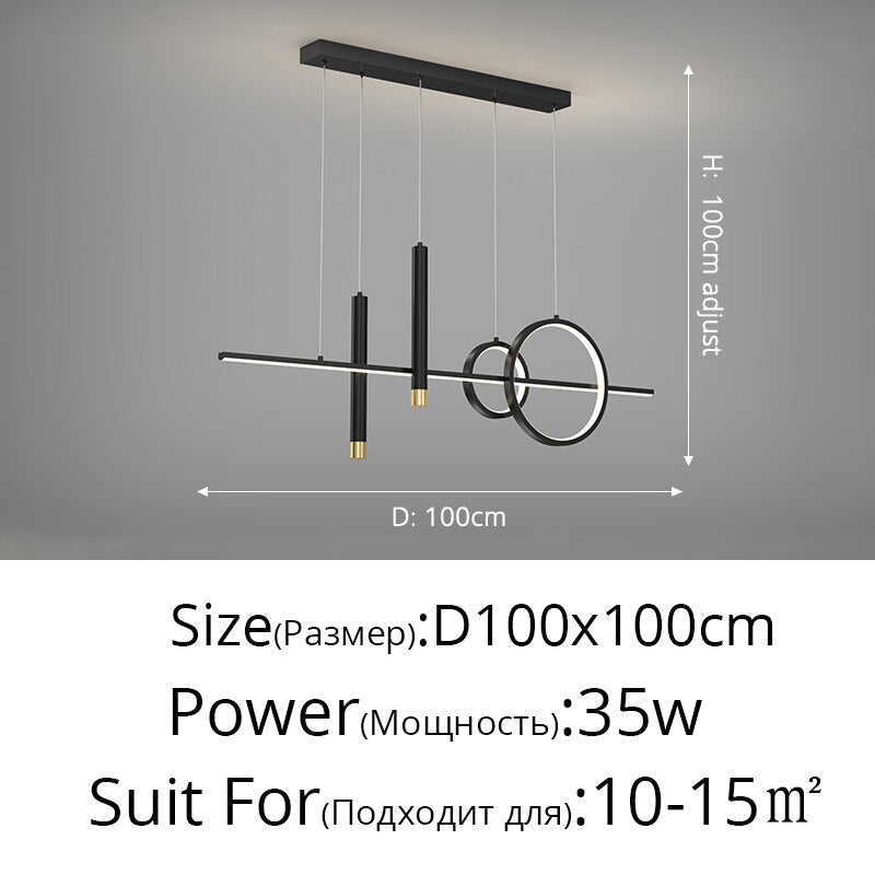 Nordic Minimalist Decoration Led Chandelier