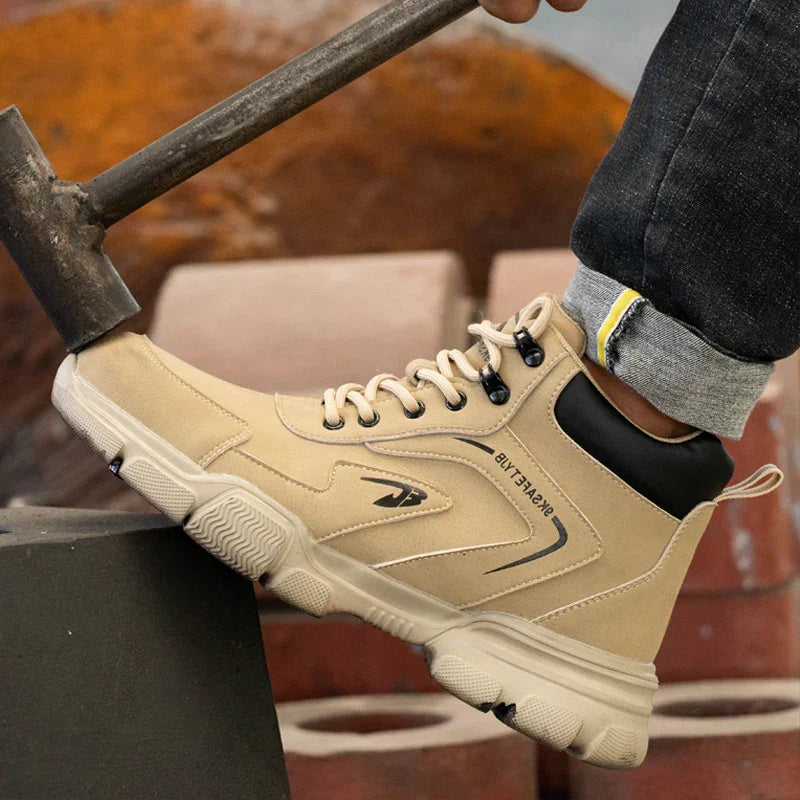New Work Safety Boots Anti-smash Anti-puncture Steel Toe