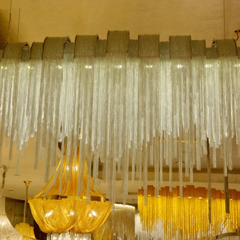 Atlantis Aluminum Chain Pendant Light - Luxurious Modern Chandelier