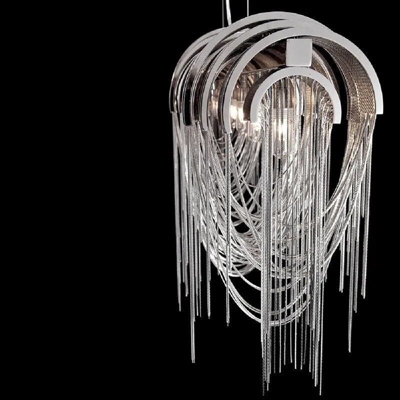 Atlantis Aluminum Chain Pendant Light - Luxurious Modern Chandelier