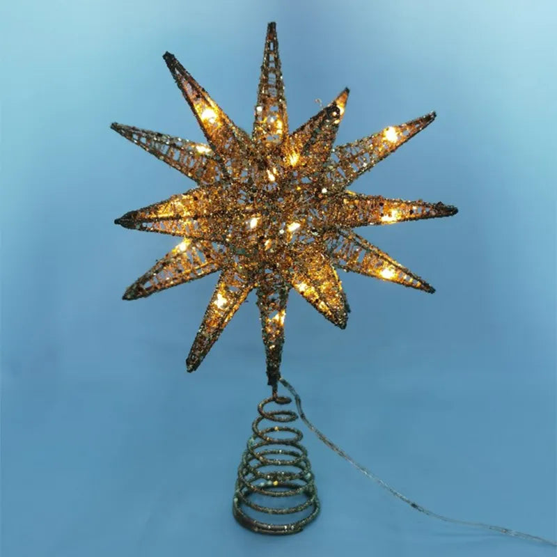 Christmas Tree Topper LED Star Tree Topper Battery Operated