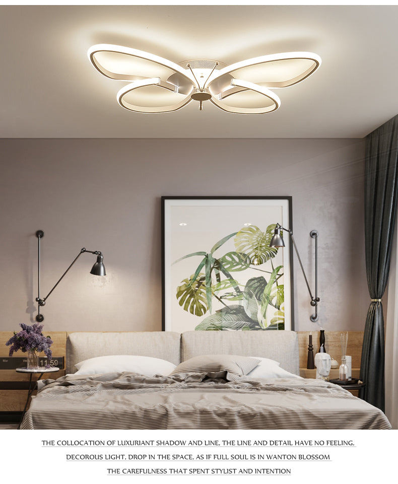 Modern LED Butterfly LED Ceiling Lamp Dimmable
