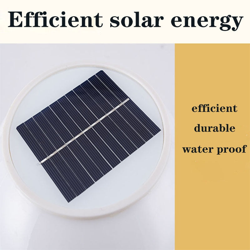 LED Round Ball Stainless Steel Solar Powered Lamp Outdoor IP65 Waterproof