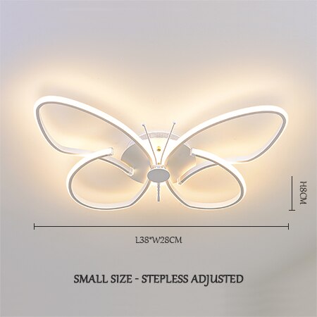 Modern LED Butterfly LED Ceiling Lamp Dimmable