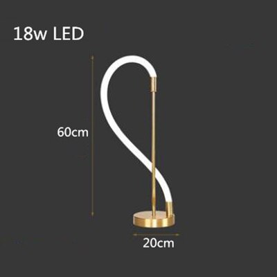 Modern Golden Led Chandelier Shiny Line