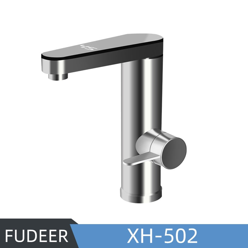 Instant Water Heater Faucet for Basin Tap 220V 3400W Tankless LCD Display