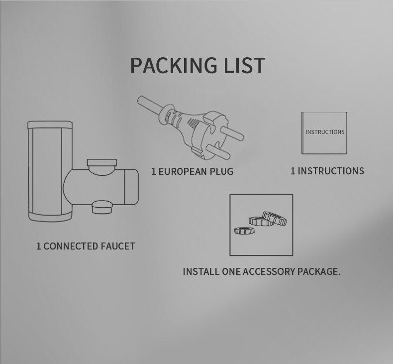 Instant Electric Hot Water Faucet Adapter