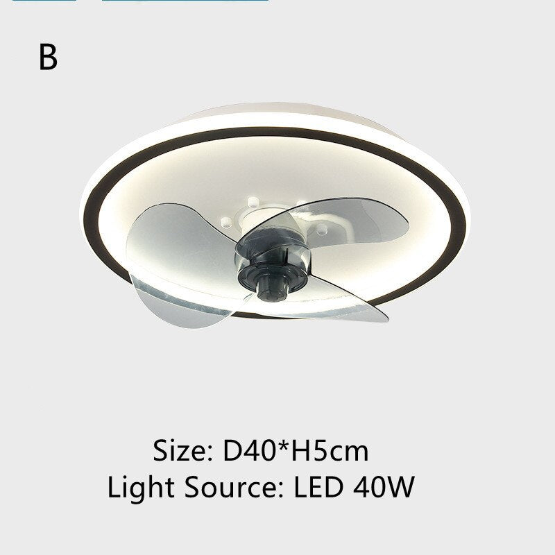 Invisible Ceiling Fan Led Light With Remote Control