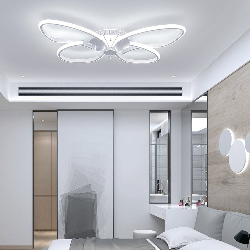 Modern LED Butterfly LED Ceiling Lamp Dimmable