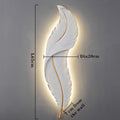 Led Feather Wall Lamp