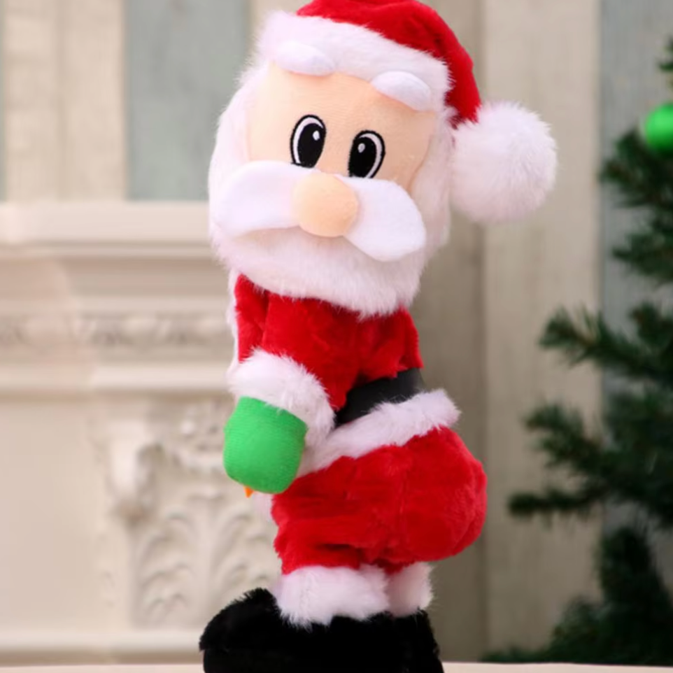 Animated Musical Climbing Santa Claus Decoration for Festive Christmas Holiday Fun