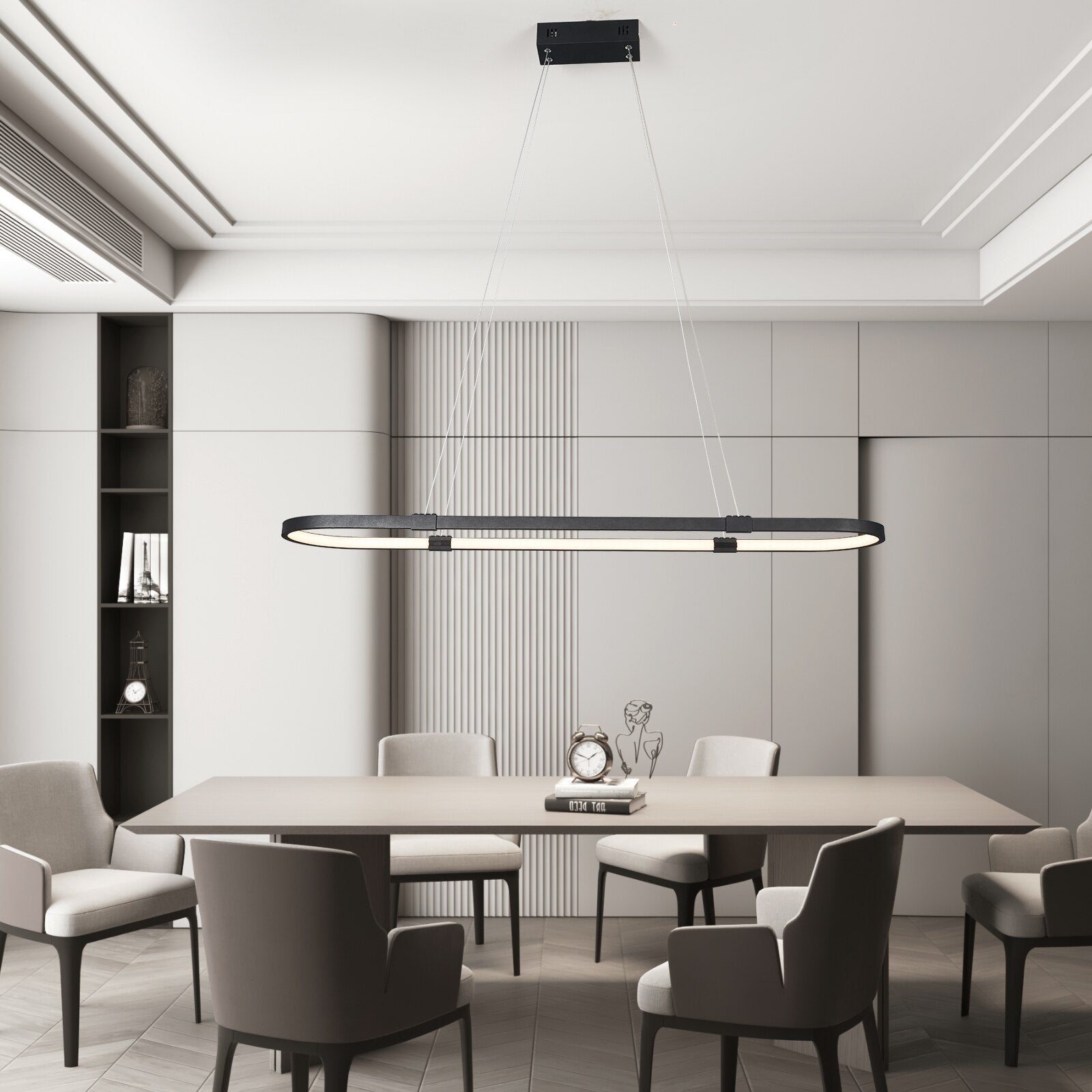 NEO Gleam Minimalist Modern Chandelier For Dining Room Kitchen Bar