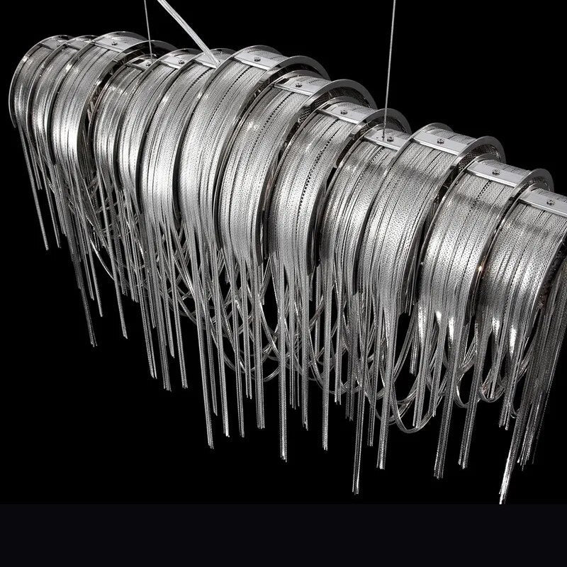 Atlantis Aluminum Chain Pendant Light - Luxurious Modern Chandelier