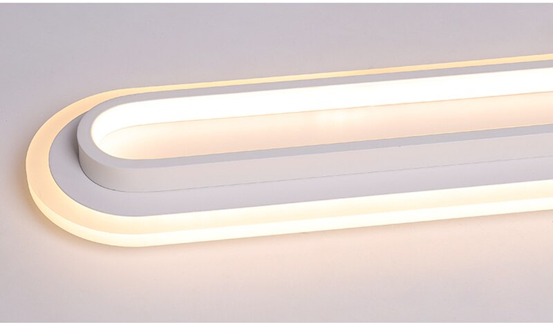 Corridor Flush Mount Ceiling Light Rectangular 2 Colour