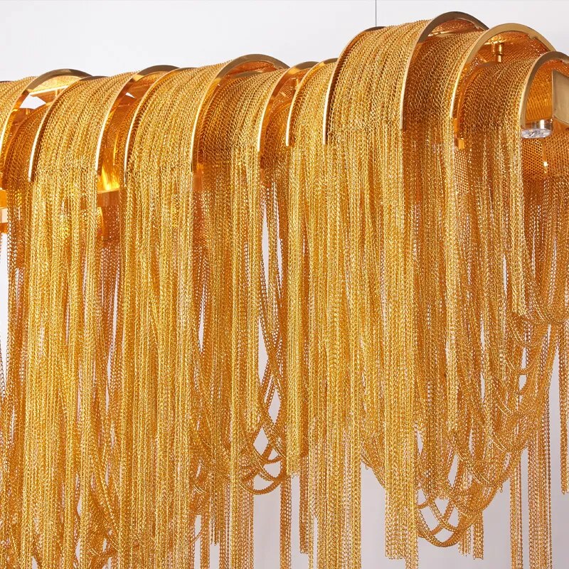 Atlantis Aluminum Chain Pendant Light - Luxurious Modern Chandelier