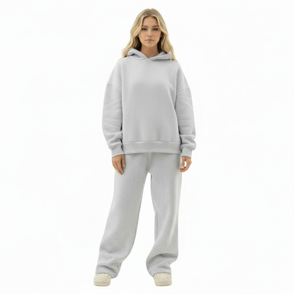 Ultimate Comfort Oversize Cotton Tracksuit Set: URBX Urban Core Hoodie & Pants