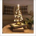 Gold Silver LED String Christmas Tree Table Lamp