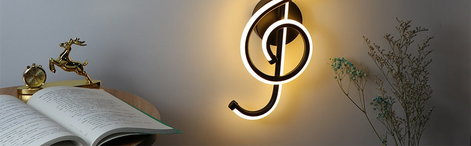 Wall Light Music Clef Shape