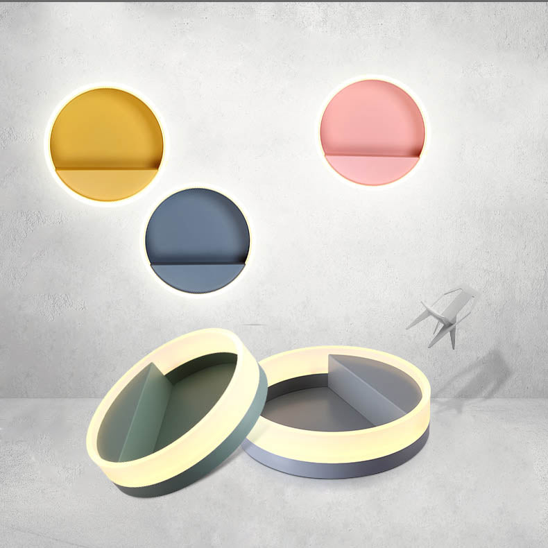 Macarone - Modern Nordic Round LED Wall Lamp