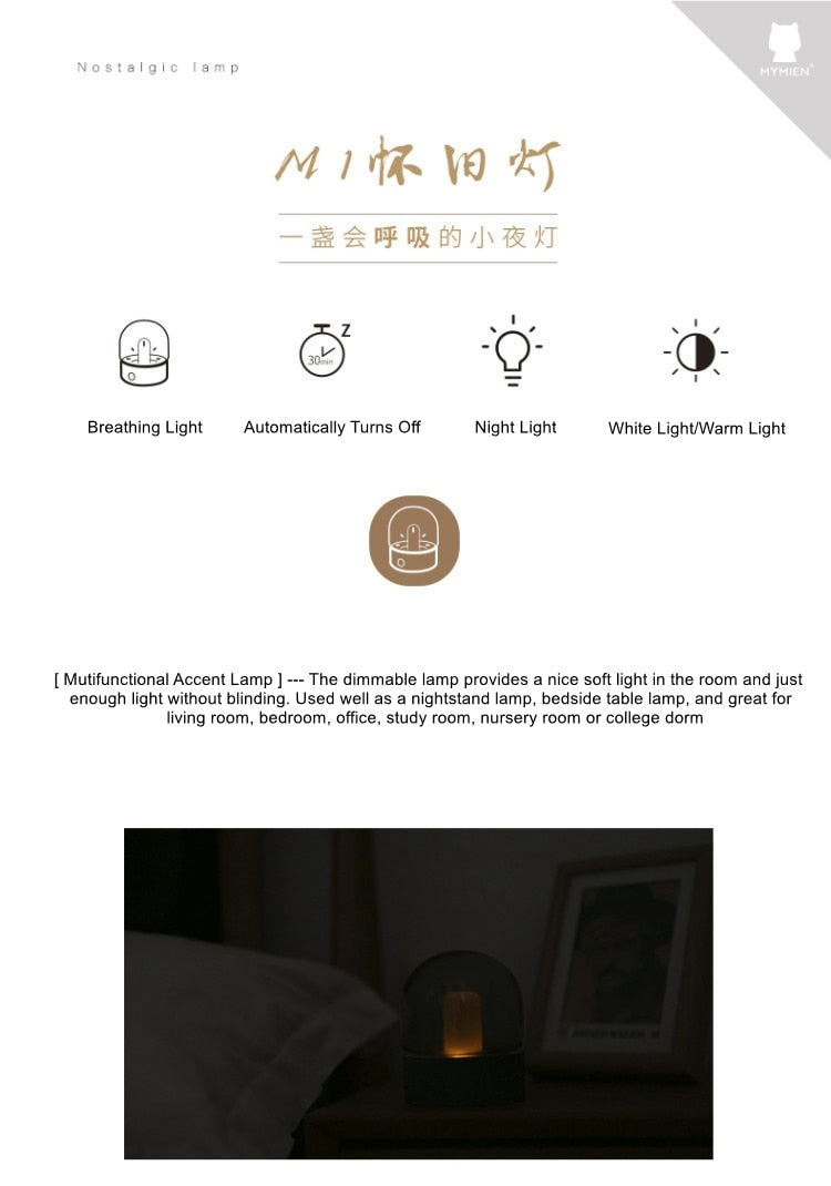 Asher - Glass Dome Desk Lamp