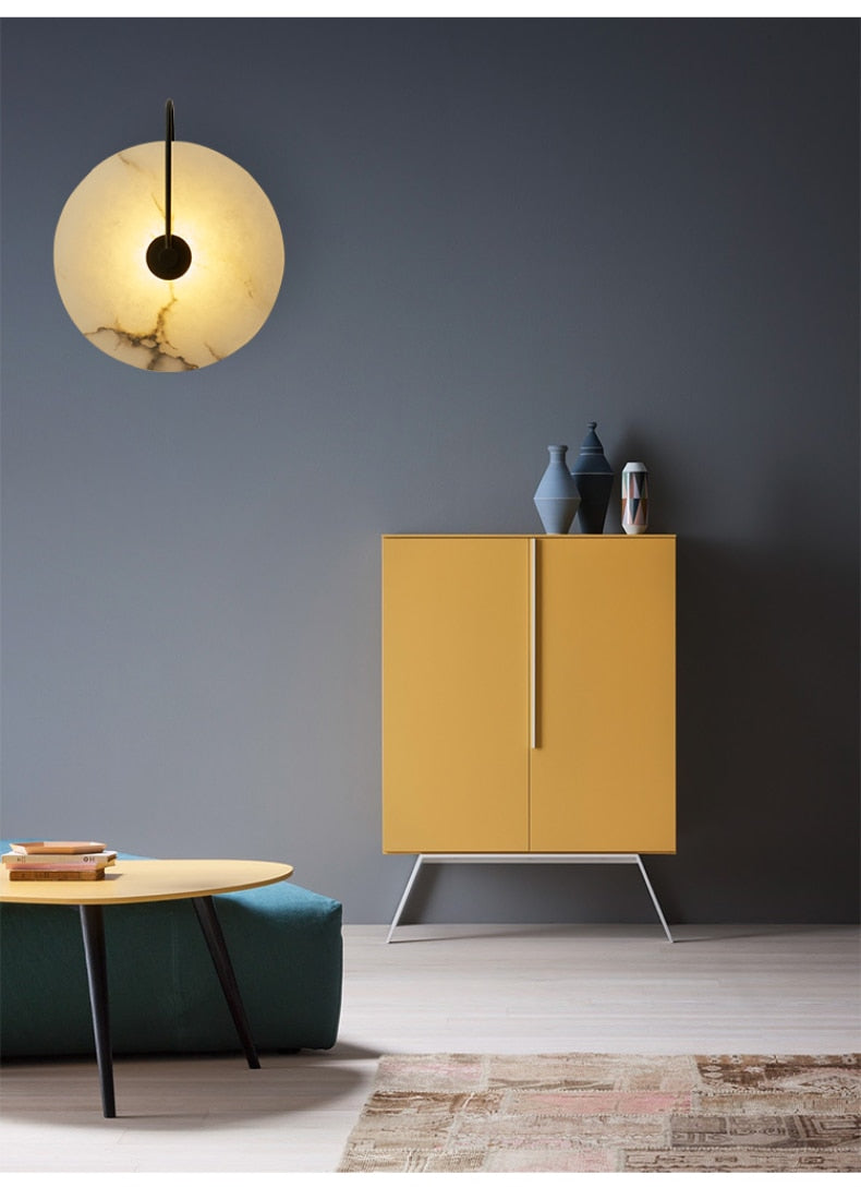 Lalula - Marble Circular Wall Lamp