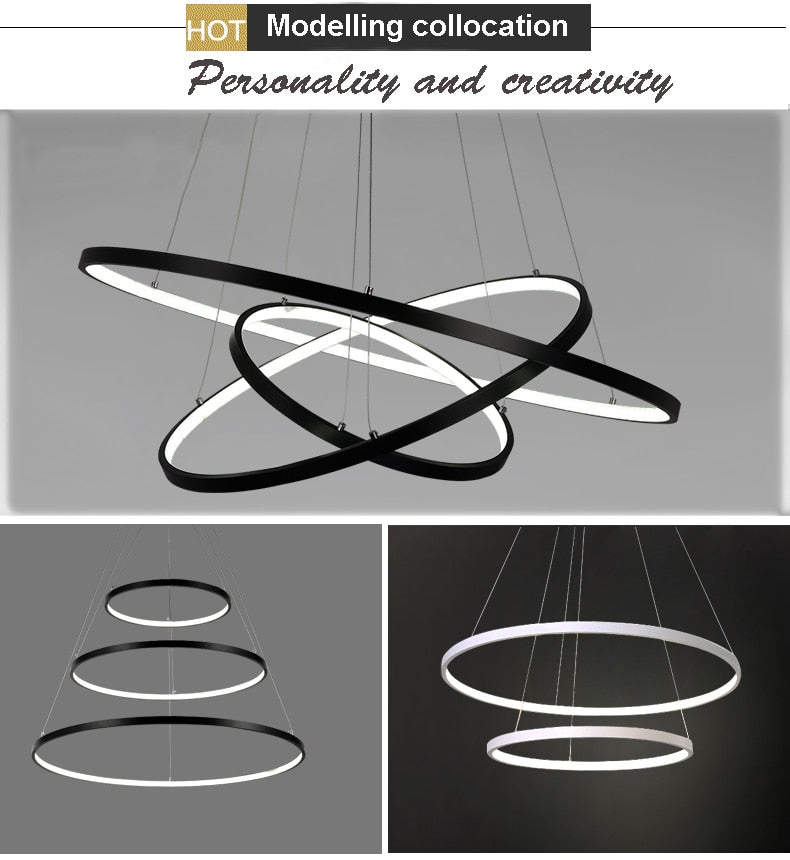Indoor Modern Circular Ring Chandelier