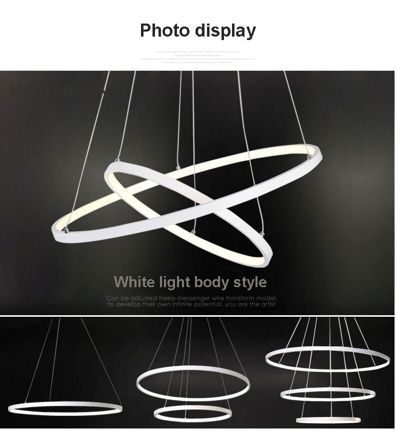 Indoor Modern Circular Ring Chandelier