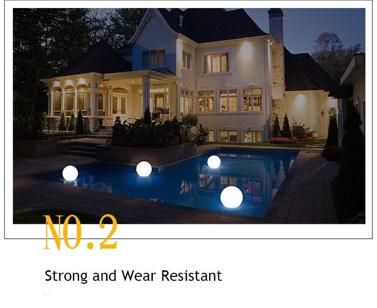 Waterproof LED Garden Ball Light RGB