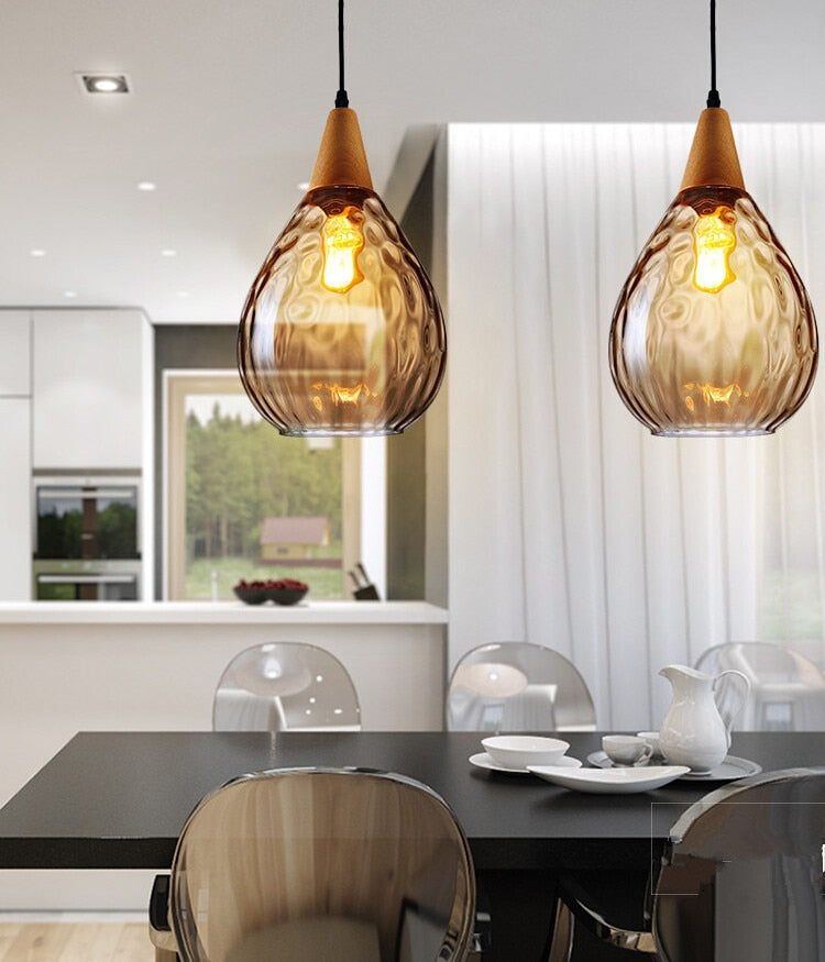 Sergia - Modern Nordic Drop Glass Pendant Lamp